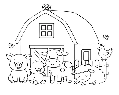 desenhos de fazenda para colorir e imprimir para imprimir e colorir - imagem 3